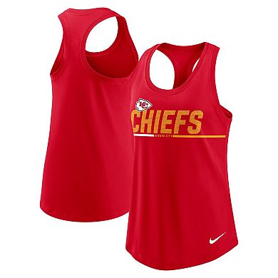 Women's Nike Red Kansas City Chiefs Team Name City Tri-Blend Racerback Tank Top