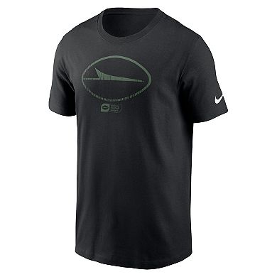 Men's Nike Black New York Jets Faded Essential T-Shirt