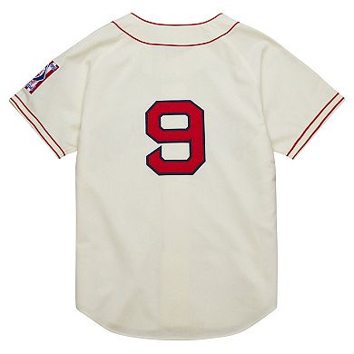 Men's Mitchell & Ness Ted Williams Cream Boston Red Sox Cooperstown Collection 1939 Authentic Jersey