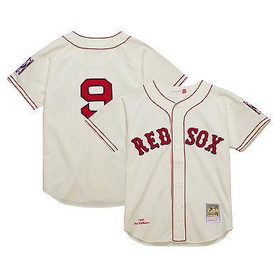 Men's Mitchell & Ness Ted Williams Cream Boston Red Sox Cooperstown Collection 1939 Authentic Jersey