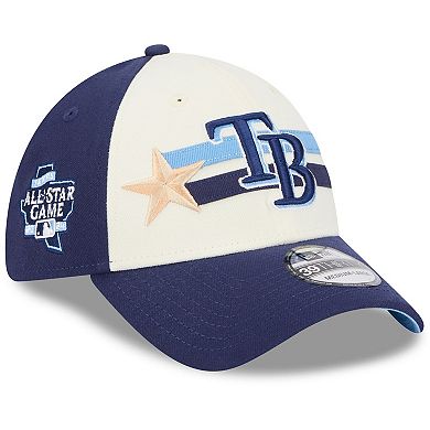 Men's New Era  Cream/Navy Tampa Bay Rays 2024 MLB All-Star Game Workout 39THIRTY Flex Hat