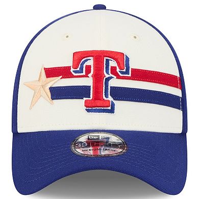 Men's New Era  Cream/Royal Texas Rangers 2024 MLB All-Star Game Workout 39THIRTY Flex Hat