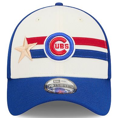 Men's New Era  Cream/Royal Chicago Cubs 2024 MLB All-Star Game Workout 39THIRTY Flex Hat