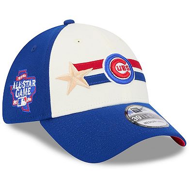 Men's New Era  Cream/Royal Chicago Cubs 2024 MLB All-Star Game Workout 39THIRTY Flex Hat