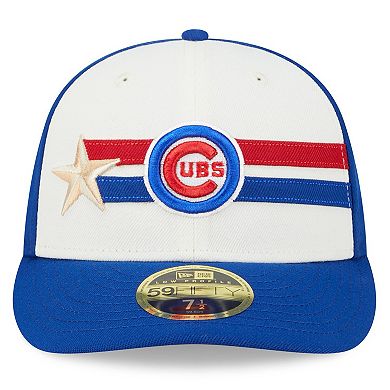 Men's New Era  Cream/Royal Chicago Cubs 2024 MLB All-Star Game Workout Low Profile 59FIFTY Fitted Hat