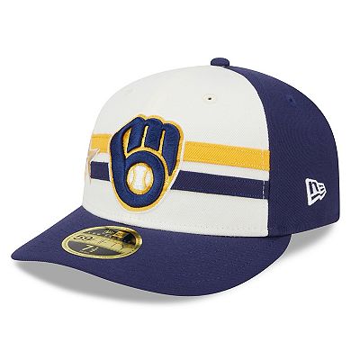 Men's New Era  Cream/Navy Milwaukee Brewers 2024 MLB All-Star Game Workout Low Profile 59FIFTY Fitted Hat