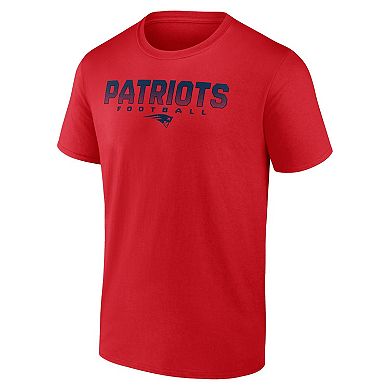 Men's Fanatics Heather Red New England Patriots Utility Player T-Shirt