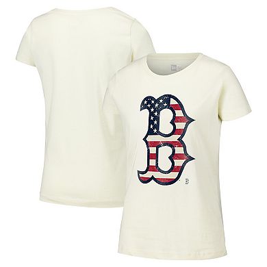 Women's New Era Cream Boston Red Sox Vintage T-Shirt