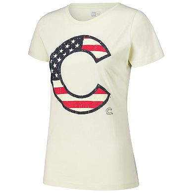 Women's New Era Cream Chicago Cubs Vintage T-Shirt