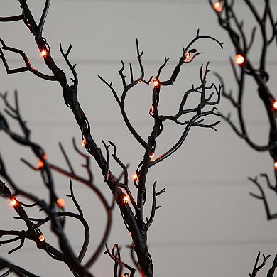 nearly natural 6-ft. Pre-Lit Halloween Minimalist Twig Artificial Fall Tree