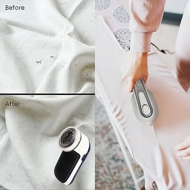 Pursonic Travel-ready Garment Grooming Kit: Compact Lint Remover, Fabric Shaver & Mini Iron