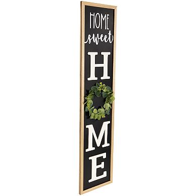 Northlight 40 Inch "Home Sweet Home" Wooden Framed Outdoor Porch Board Sign Decoration