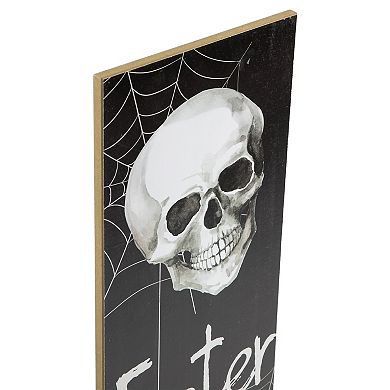 Northlight 36" Enter at Your Own Risk Wooden Halloween Porch Board Sign Decoration