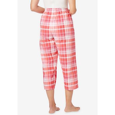 Dreams & Co. Women's Plus Size Woven Sleep Capri Pant