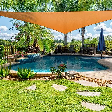 Triangle Shade Sail Canopy, 9.84ft, Waterproof, Compact And Portable Sunshade Solution