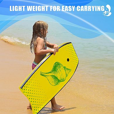 High-Performance Lightweight Bodyboard Surfing Set - Durable EPS Core & Waterproof XPE Deck