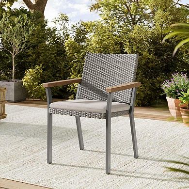 5 Piece Patio Furniture Set, 4 Dining Chairs, 1 Dining Table