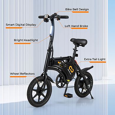 Electric Bike For Adults Folding Electric Bicycle With 350w Motor And 36v Battery