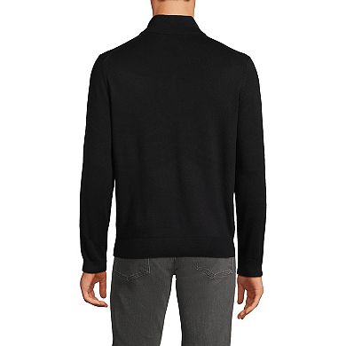 Big & Tall Lands' End Fine Gauge Long Sleeve 1/4-Zip Sweater