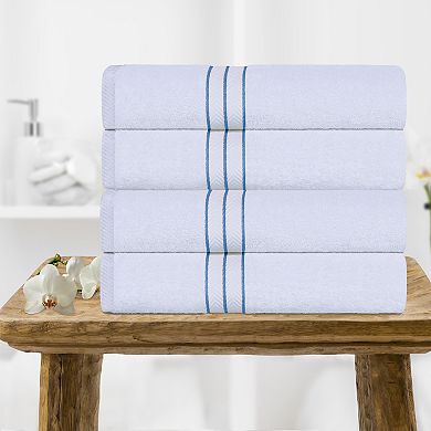 SUPERIOR 4 pc Turkish Cotton Ultra-Plush Bath Towel Set