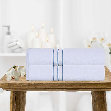 SUPERIOR 2 Pc Turkish Cotton Ultra-Plush Bath Sheet Set