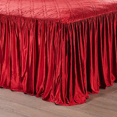 Levtex Home Caserta Velvet Red Bedspread