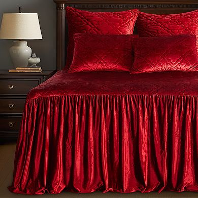 Levtex Home Caserta Velvet Red Bedspread