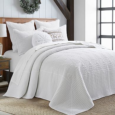 Levtex Home O Christmas Tree White Bedspread Set