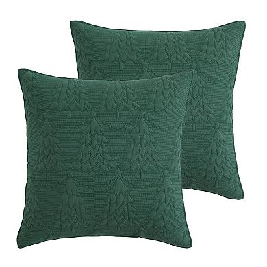 Levtex Home Reversible O Christmas Tree Green Quilt Set