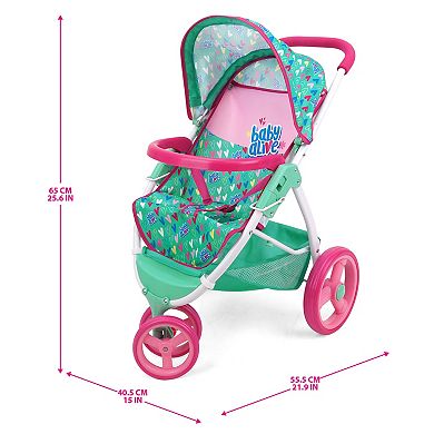 509 Crew Baby Alive Doll Jogging Stroller