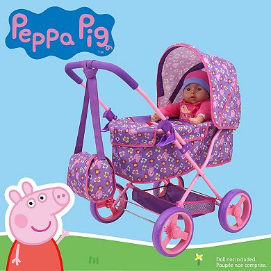 509 Crew Peppa Pig Doll Deluxe Pram & Handbag Set