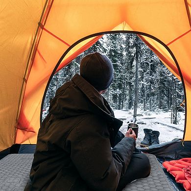 Usb-powered Heated Sleeping Bag Liner With Carrying Bag