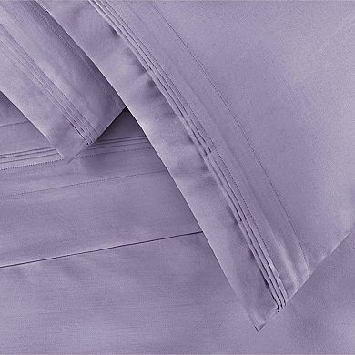 SUPERIOR Egyptian Cotton 650 Thread Count Solid Deep Pocket Sheet Set and Pillowcases