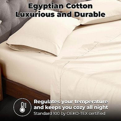 SUPERIOR Egyptian Cotton Blend Solid 400 Thread Count Sheet Set or Pillowcases