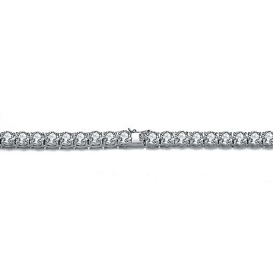 Sterling Silver Cubic Zirconia Tennis Necklace