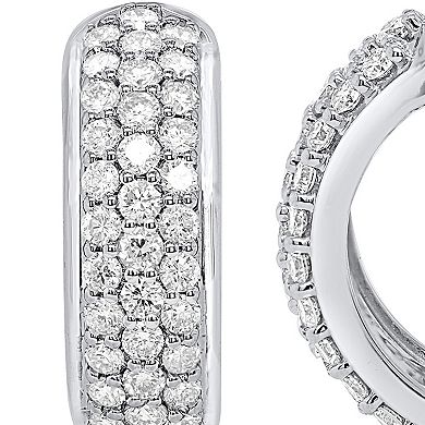 Ethique 1 Carat T.W. Lab-Grown Diamond Hoop Earrings