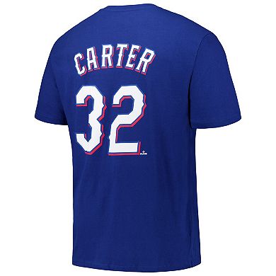 Men's Profile Evan Carter Royal Texas Rangers Big & Tall Name & Number T-Shirt