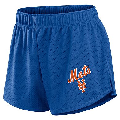 Women's Fanatics Royal New York Mets Mesh Shorts