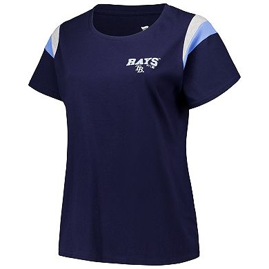 Women's Profile Navy Tampa Bay Rays Plus Size Scoop Neck T-Shirt