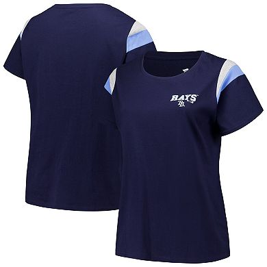 Women's Profile Navy Tampa Bay Rays Plus Size Scoop Neck T-Shirt