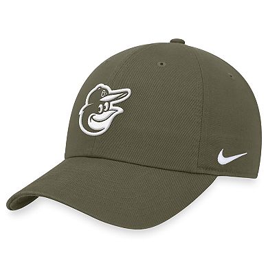 Men's Nike Olive Baltimore Orioles Club Adjustable Hat