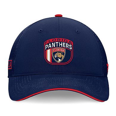 Men's Fanatics Navy Florida Panthers 2024 NHL Draft On Stage Trucker Adjustable Hat