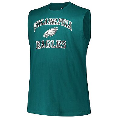 Men's Fanatics Jalen Hurts Midnight Green Philadelphia Eagles Big & Tall Muscle Tank Top