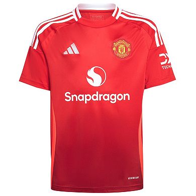 Youth adidas Red Manchester United 2024/25 Home Replica Jersey