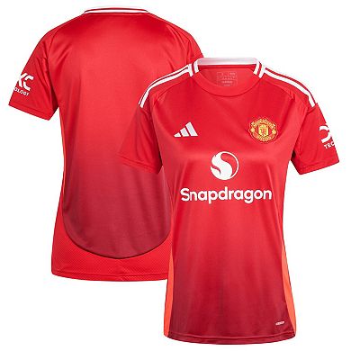 Women's adidas Red Manchester United 2024/25 Home Replica Jersey