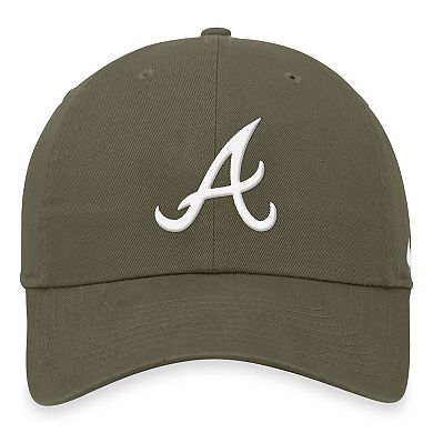 Men's Nike Olive Atlanta Braves Club Adjustable Hat