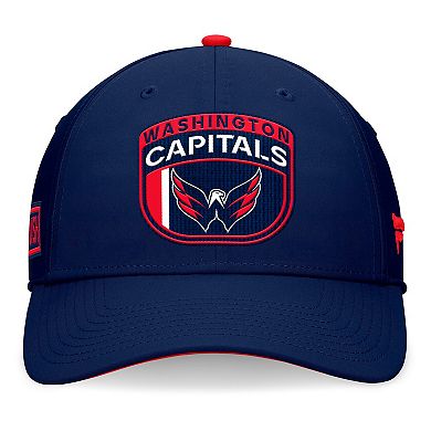 Men's Fanatics Navy Washington Capitals 2024 NHL Draft Flex Hat