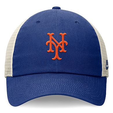 Men's Nike Royal New York Mets Cooperstown Collection Rewind Club Trucker Adjustable Hat