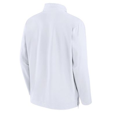 Men's Nike White Alabama Crimson Tide Sideline Coaches Quarter-Zip Jacket