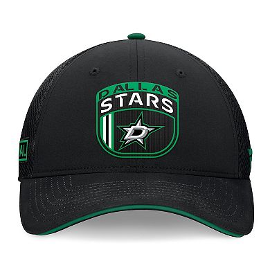 Men's Fanatics Black Dallas Stars 2024 NHL Draft On Stage Trucker Adjustable Hat